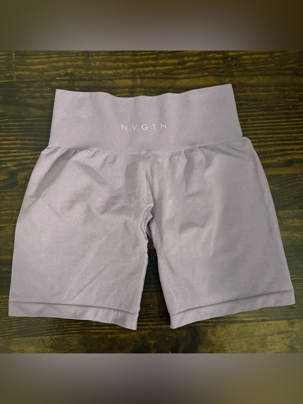 NVGTN Women's High-Waist Lilac Workout Shorts